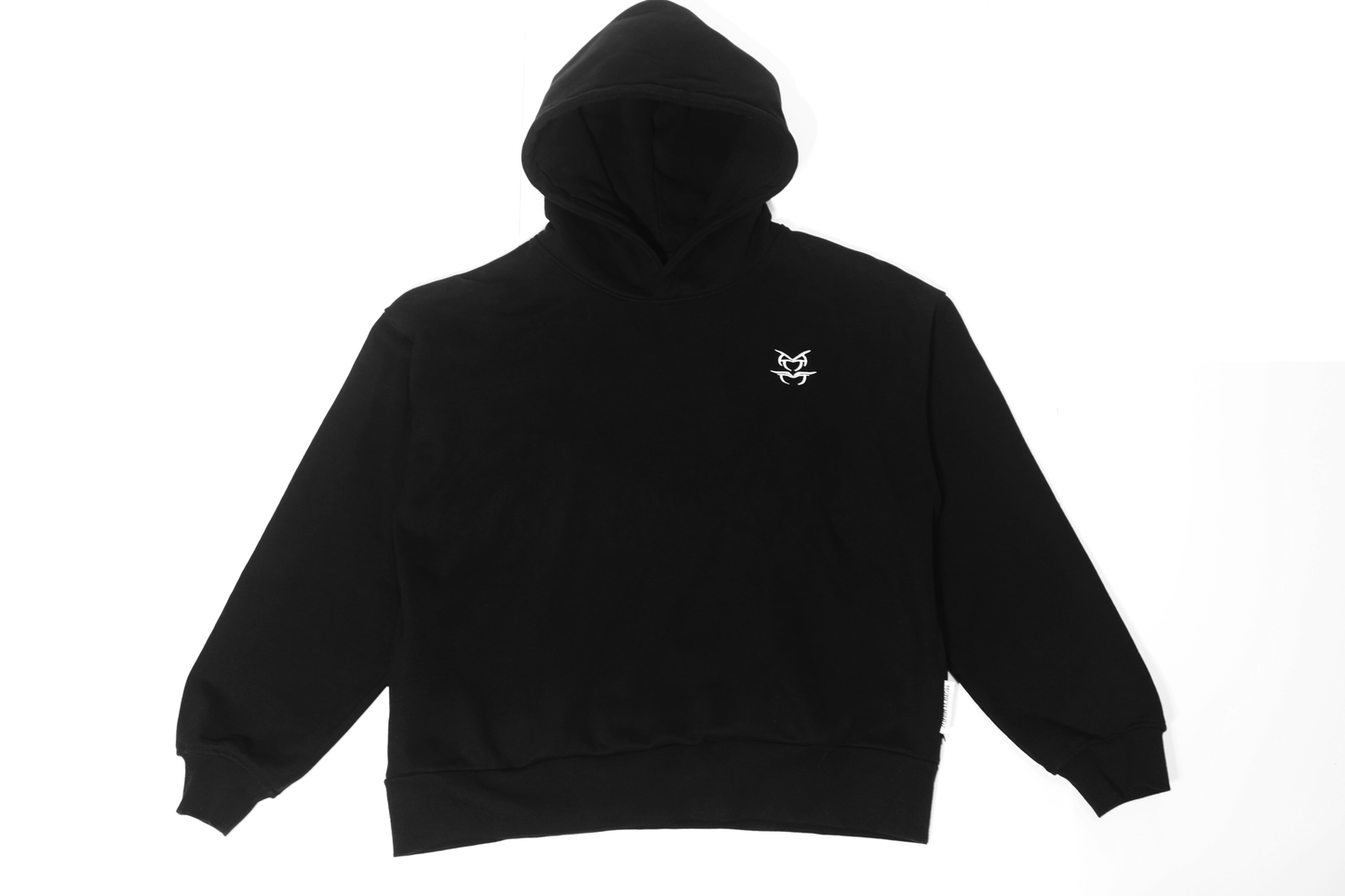 ESSENTIAL LOOPBACK HOODIE -  ONYX BLACK